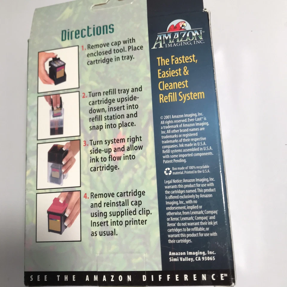 VTG--Ever Last Ink Cartridge Color Refill Kit Lexmark Compaq Xerox ATL-85 NOS  - Image 4 of 4