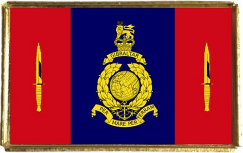 45 Commando Royal Marines Military Gold Colour Badge With A Velvet Bag - Picture 4 of 4