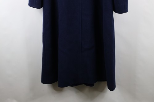 Vtg 90s Pendleton Womens 12 Distressed Heavy Wool Trench Coat Jacket Blue USA - Picture 15 of 16