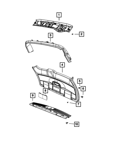 Genuine Mopar Trim Panel Clip 68070026AA
