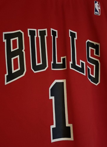 Derrick Rose Chicago Bulls NBA Jersey Men L Adidas Red Vintage Vtg 2010 HWC #1 - Picture 6 of 12