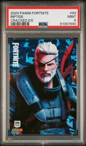 2020 Panini Fortnite Cracked ICE #93 RIPTIDE PSA 9 USA Print