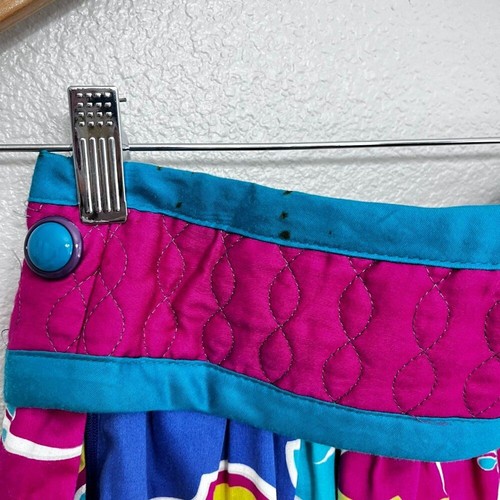 Vintage Jeanne Marc Skort Shorts Größe 4/6 Damen hoher Bund 80er Kunst Blumendruck - Bild 8 von 11