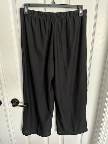 Pantalones de mujer Anthony Richards 16 P algodón spandex cintura elástica negros - Imagen 4 de 5