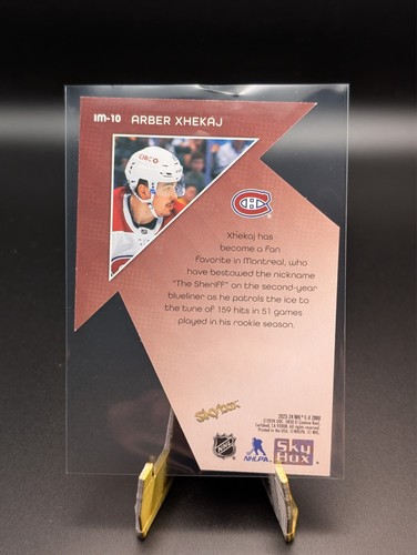 2023-24 Upper Deck E-X 2000 Arber Xhekaj #IM-10 Index Movers Montreal Canadians - Picture 2 of 2