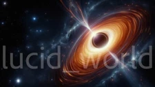 Digital Image Picture Wallpaper Background Desktop AI Art Black Hole Deep Space