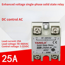 DC Control AC DC-AC Enhanced Voltage Single Phase Solid State Relay SSR-25DA-H