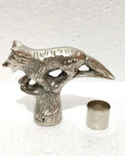 Nautical Vintage Wolf Head Handle Solid Brass Antique Best Gifts Walking Stick - Picture 4 of 4