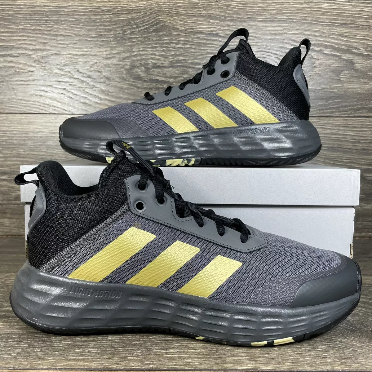 adidas Men\'s Own The Game 2.0 Black Grey Gold Basketball Shoes Sneakers  Trainers | eBay