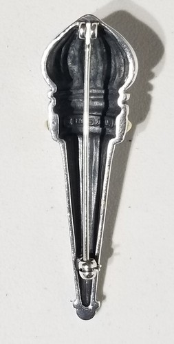 Lagos Kaviar 18K Gold & Sterling Silber Fackel Brosche - Bild 2 von 11