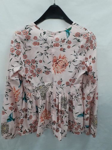 Influence Peach Floral Blouse Size 8 - Picture 2 of 3