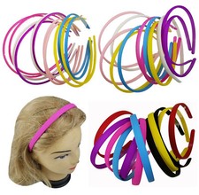 12 PCS Color Assorted Headband for Women Girls Hairbands 0.2" 0.3" 0.4"