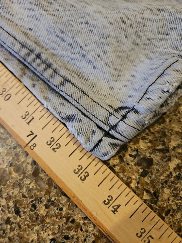 Levi's 550 Black Acid Wash Jeans 26x33 Vintage 90's Y2K - Picture 4 of 11