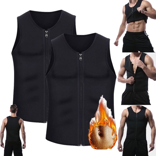 Manson Gynecomastia Compress Zipper Vest CGTFY Tank Top for Men Physical Exercis - Picture 12 of 13