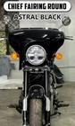 "CHIFE FAIRING ROUND,ASTRAL BLACK" FIT FOR ROYAL ENFIELD SUPER METEOR 650