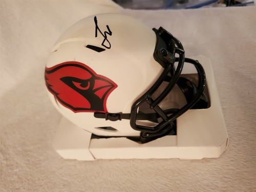 LARRY FITZGERALD signed CARDINALS lunar eclipse mini helmet - Picture 3 of 3