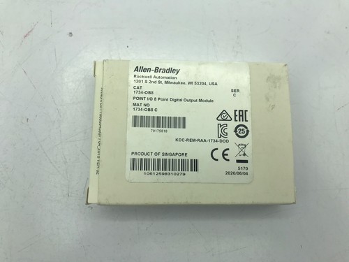 Módulo de salida digital de 8 puntos de E/S punto C AB 1734-OB8 1734OB8 nuevo sellado - Imagen 1 de 3