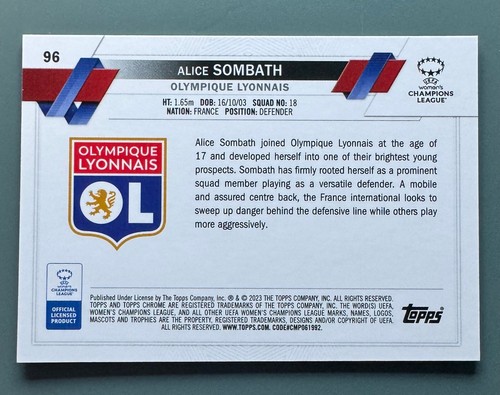 2022-23 topps chrome women's uefa base w variant and inserts Pick you card(s) - Picture 361 of 437