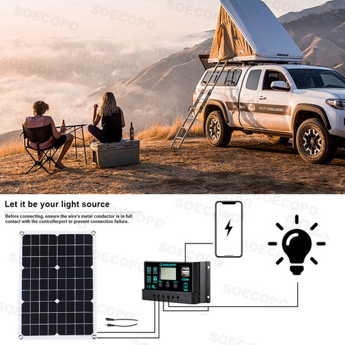 10000W 220V Power Inverter Solargenerator mit 500W Solarpanel Home CompleteuI - Bild 11 von 17