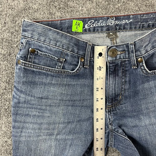 Jeans Eddie Bauer donna 10 pantaloni denim blu ragazzo slim vita media - Foto 10 di 19