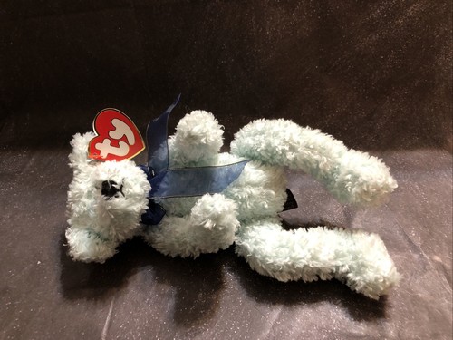 TY 1993 ARMSTRONG the BEAR ATTIC TREASURES - Neu mit Etikett "Tuppence In My Shoe" lockiges Fell - Bild 8 von 11