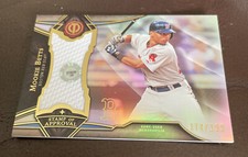 2016 TOPPS TRIBUTE MOOKIE BETTS STAMP OF APPROVAL RELIC 174/198 RED SOX NICE 👍
