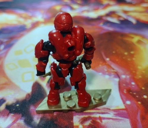 Mini Figura Suelta Mega Construx HALO 10 Aniversario RARA STINGER ROJA, Difícil de Difícil Rara - Imagen 3 de 5