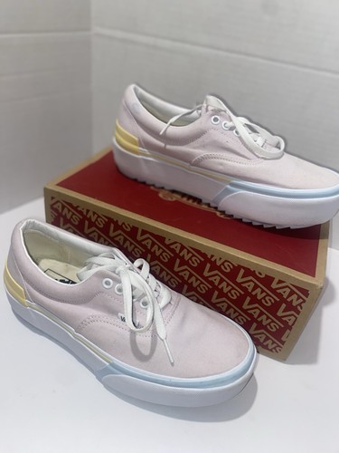 Vans Era Stacked Platform Pastel sneakers womens size 9.5 grunge whimsy goth - Picture 4 of 14