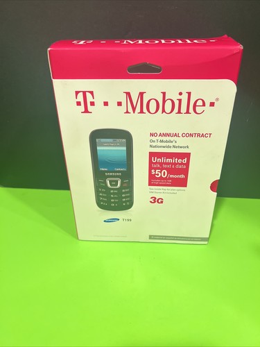 T-Mobile Samsung SGH T199 Prepaid No contract 3G Cell Phone NIB - Picture 1 of 5