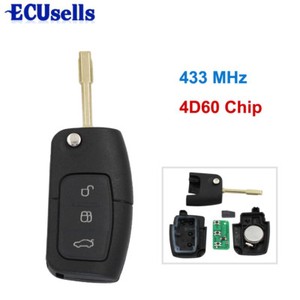3 Button Keyless Entry Remote Key Fob For Ford Mondeo With Chip 4D60 433MHz FO21