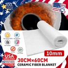 10mm white Ceramic Fiber Blanket Insulation High Temperature Fireproof Mat Pads