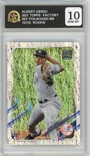2021 Topps Set Foilboard #88 Albert Abreu Rookie RC Yankees Graded Mint HCWG 10