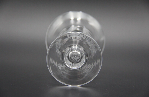 1930s TUDOR Crystal 4" Bud Vase with Etched Reeds Made in England - Picture 7 of 8
