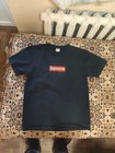 2014 SS14 SUPREME 20th Anniversary Box Logo Tee T-Shirt Dark Blue White Red...