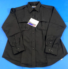 NWT 38 REGULAR BLACK BLAUER STREETGEAR WOMENS 8906W L/S SUPERSHIRT ZIP SHIRT