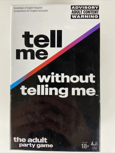 Tell Me Without Telling Me - The ADULT Party Game NSFW - Brand New / Sealed