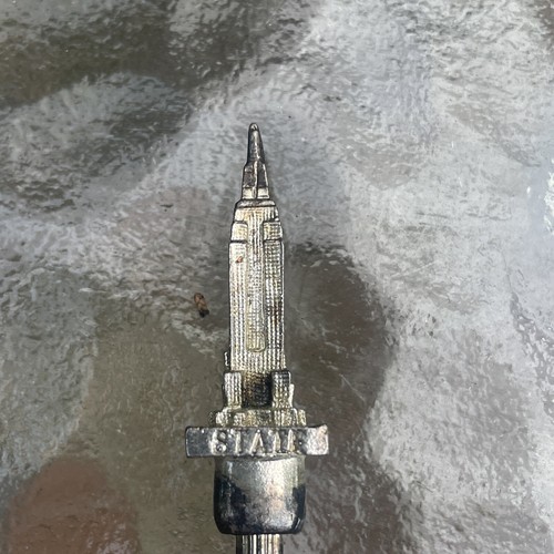 Decorative Collectible WAPW New York Silver Plated 4.75" Spoon Empire State Bldg