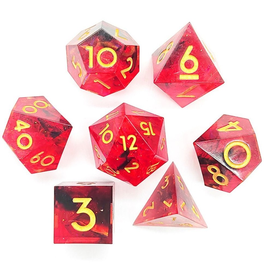 Resin Dragon Digital Dice Crystal Tarot Game Party Toys Home Decor DND