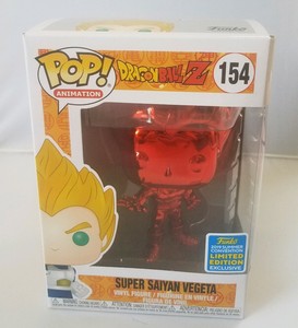 FUNKO POP! DRAGONBALL Z SUPER SAIYAN VEGETA RED #154 2019 SDCC Shared Exclusive 889698401487 | eBay