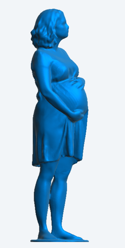 W22 – Scale Model Figure Pregnant Woman Holding Baby Bump Multiple Scales - Picture 5 of 30