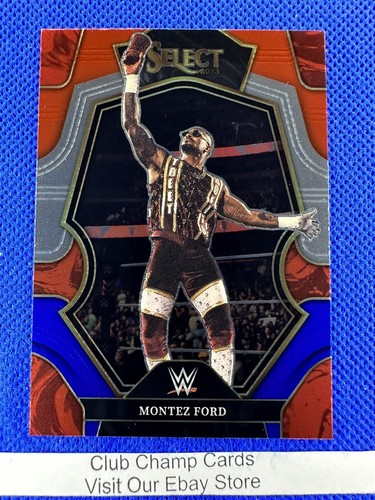 2023 #189 Montez Ford Panini Select WWE RAW Premier Red & Blue Prizm - Bild 1 von 2