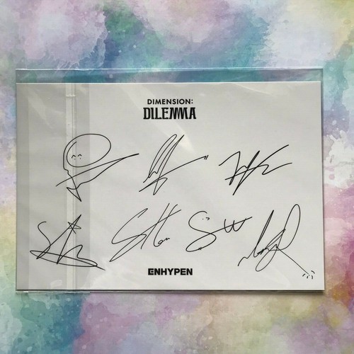 ENHYPEN JAY Photo card 1st Album DIMENSION DILEMMA Weverse Limted to Japan - Picture 50 of 50