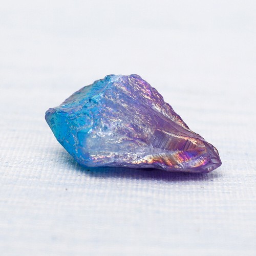 1PC Natural Aura Blue Purple Titanium Crystal Quartz Gemstone Healing Specimen - Picture 1 of 8