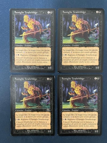 MTG 4X ITALIAN PLANESHIFT NIGHTSCAPE FAMILIAR MAGIC THE GATHERING COMMON BLACK - Picture 3 of 6