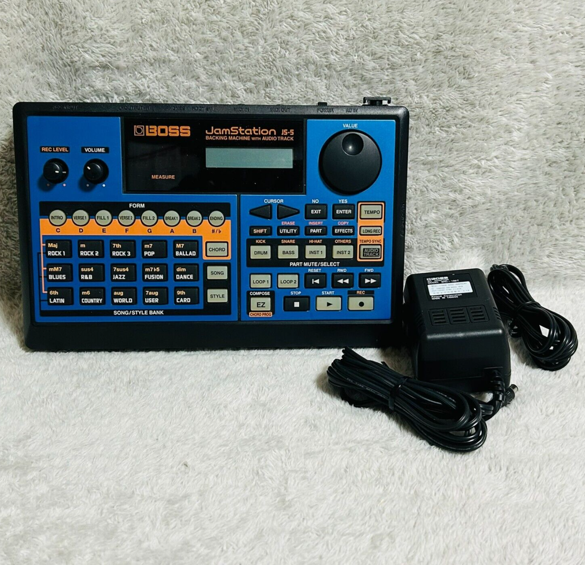 Boss JS-5 JamStation Jam Station Rhythm Backing Jamming Drum