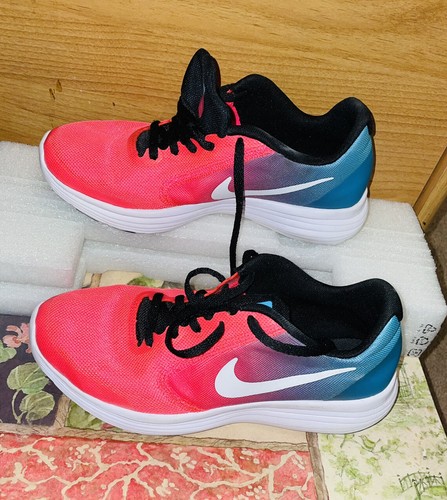 Nike Revolution 3 Women Size 5Y 819416-404 Pink/ Blue/Purple Umbre - Picture 1 of 7