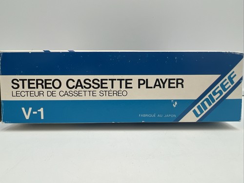 UNISEF V-1 Stereo Kassettenabspielgerät Walkman ~1984 Japan, EXTREM SELTEN, sieht neu im Karton aus - Bild 7 von 17