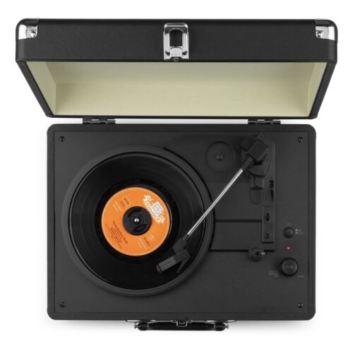 Audizio RP116BK Record Player Briefcase Bluetooth In/Out - Black - Picture 4 of 20