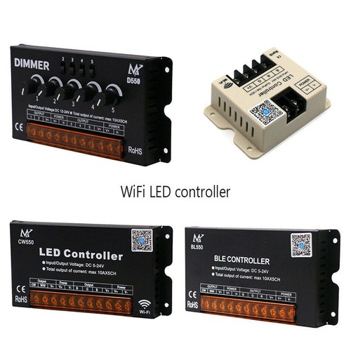 Wifi controller RGB+CCT RGB RGBW RGBWW LED Strip High Speed 50A Signal Amplifie - Picture 1 of 16
