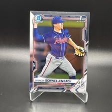 2021 Bowman Draft Spencer Schwellenbach 1st Bowman Chrome Card Atlanta Braves